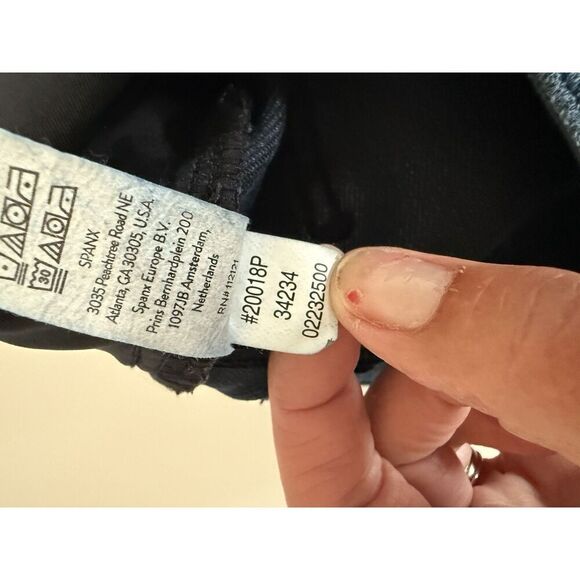 Spanx Pull On Skinny Jeans Jean-ish Ankle Leggings Soft Knit Shaping Stretch 1X - Picture 15 of 16
